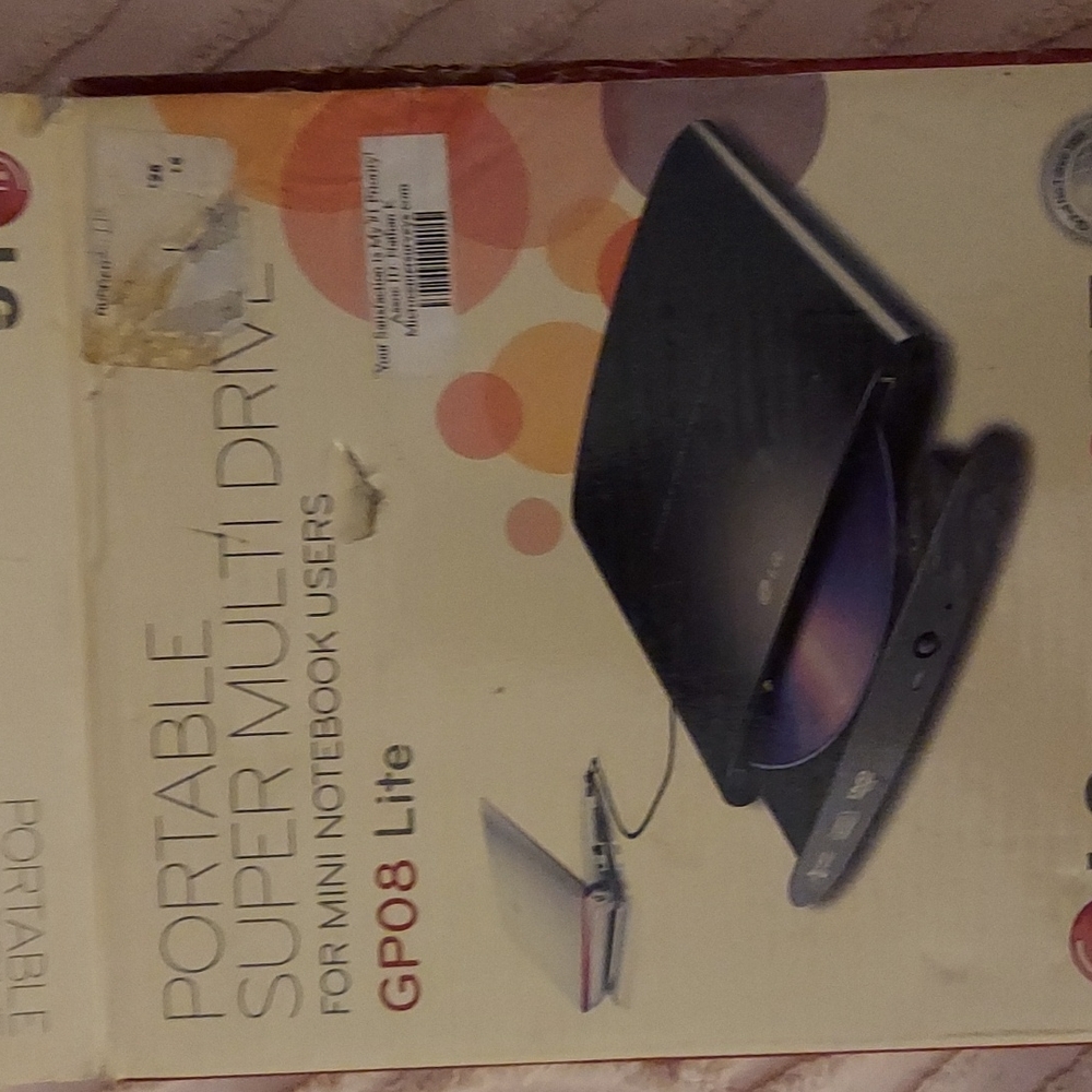 Portable Super Multi Drive for Mini Note book.